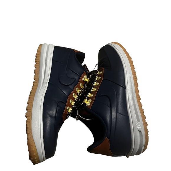 Nike LF1 Lunar Force Men's 9 Duckboot Low Obsidian Navy Blue Brown - Picture 4 of 11